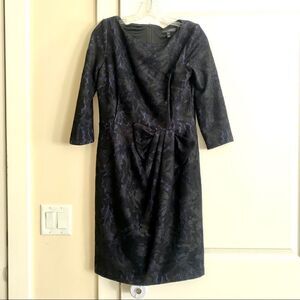 David Meister lace dress with bow detail